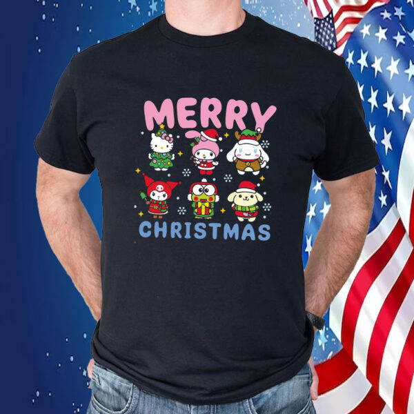 Kitty and Friends Merry christmas Shirt