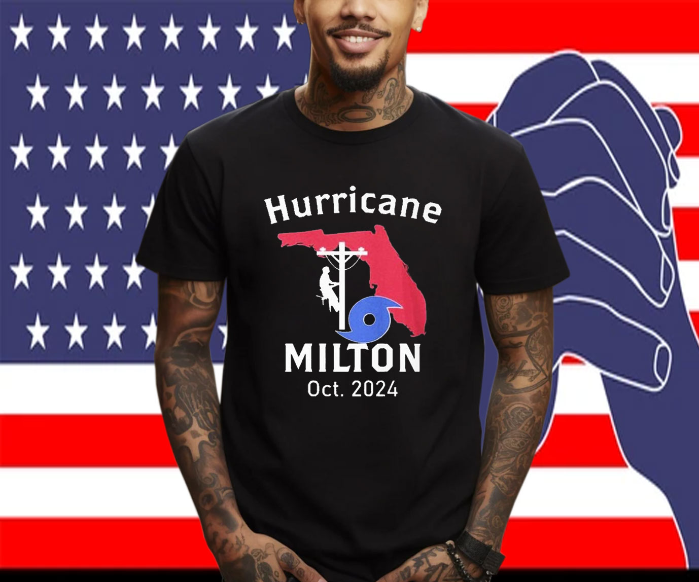 United State Hurricane Milton Lineman Oct 2024 Shirt