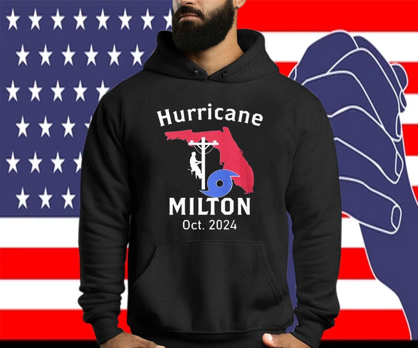 United State Hurricane Milton Lineman Oct 2024 Shirt