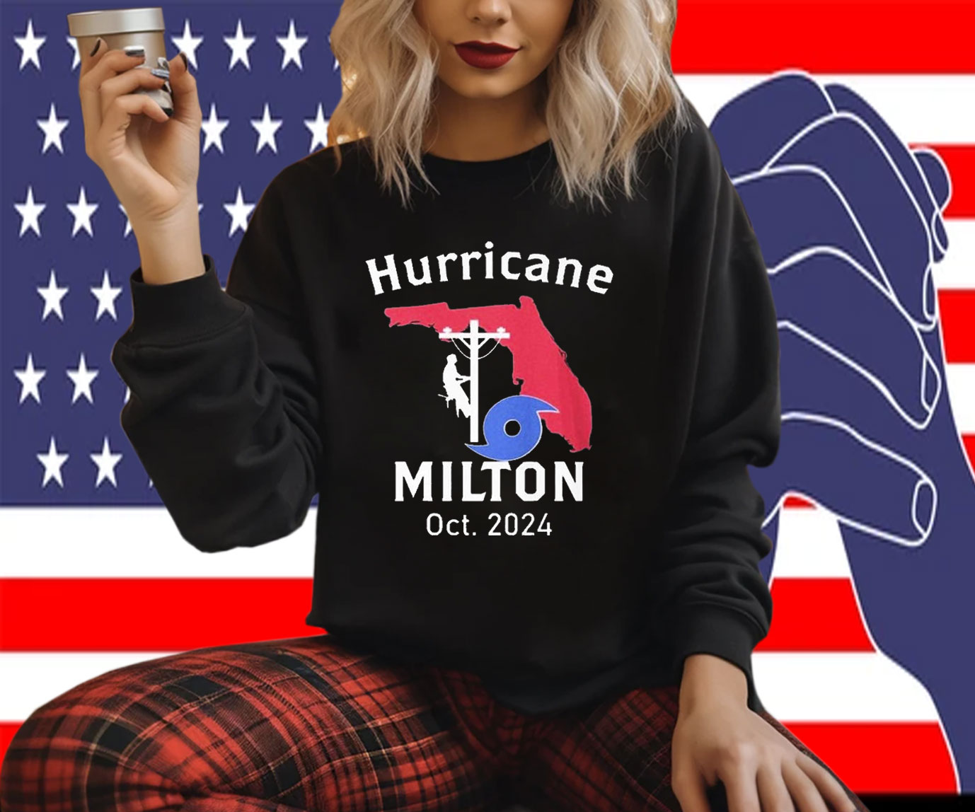 United State Hurricane Milton Lineman Oct 2024 Shirt