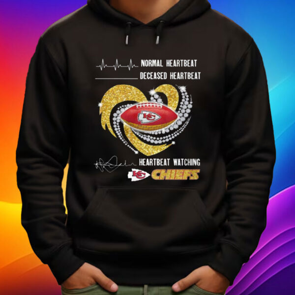 Chiefs Normal Heartbeat Deceased Heartbeat Heartbeat Watching Chiefs Shirt