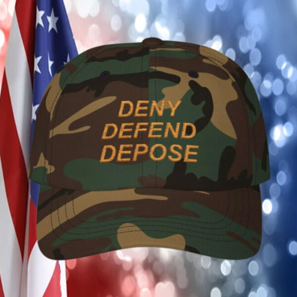 Deny Defend Depose Camo Hat