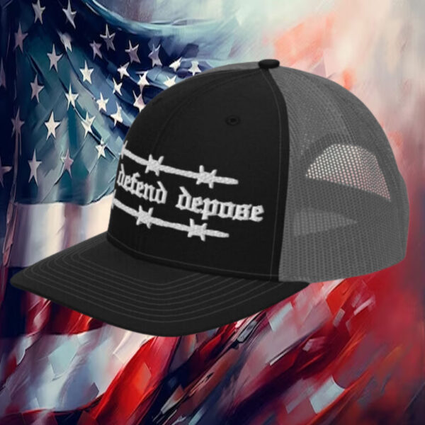 Deny Defend Depose Trucker Hat