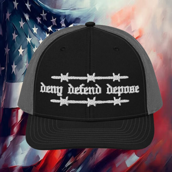 Deny Defend Depose Trucker Hat