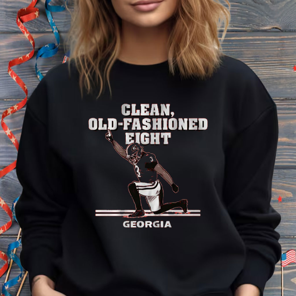 Georgia Football Nate Frazier Clean, Old-Fashioned Eight Shirt