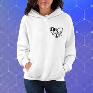 Lift Laugh Love Dark Mode Scribble Heart T-Shirt