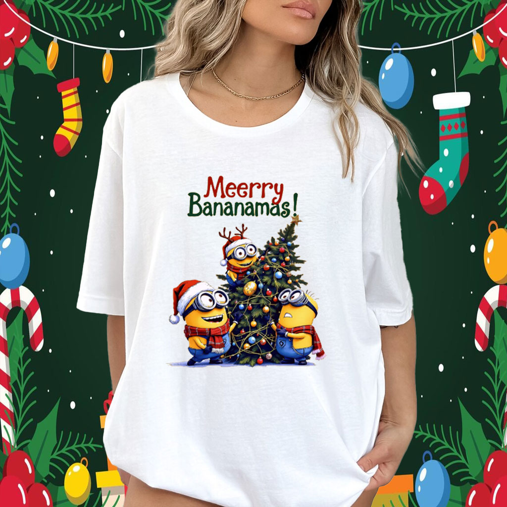Merry Bananamas Vibes T-Shirt, Minions Christmas Shirt