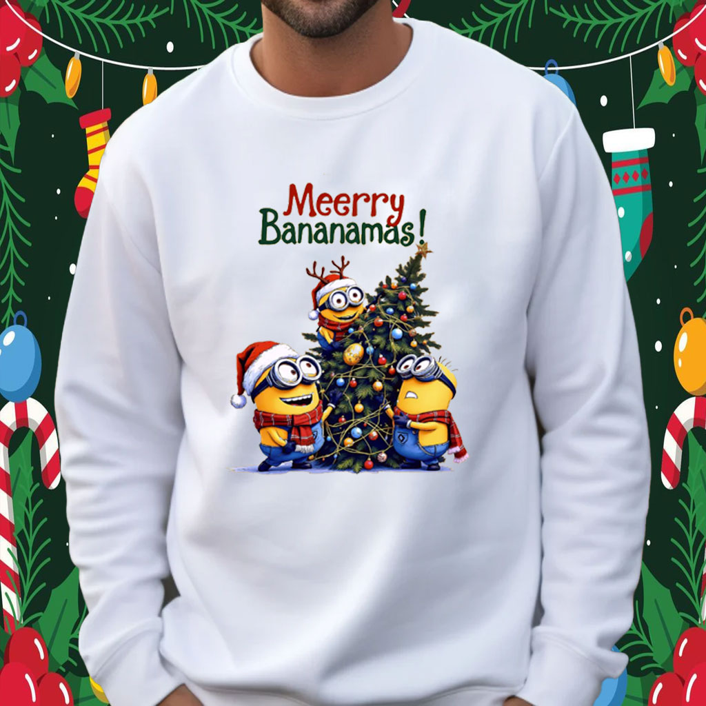 Merry Bananamas Vibes T-Shirt, Minions Christmas Shirt