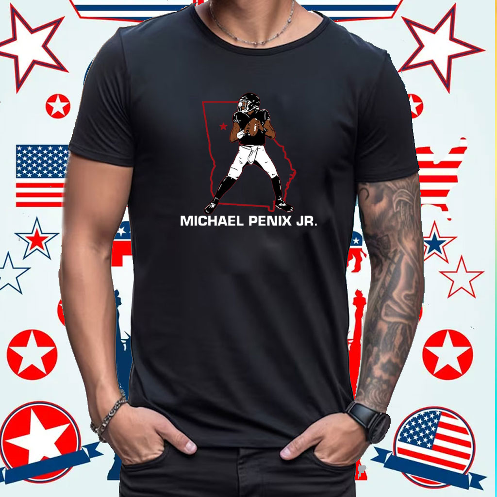 Michael Penix Jr State Star 3/4 Sleeve Raglan Shirt