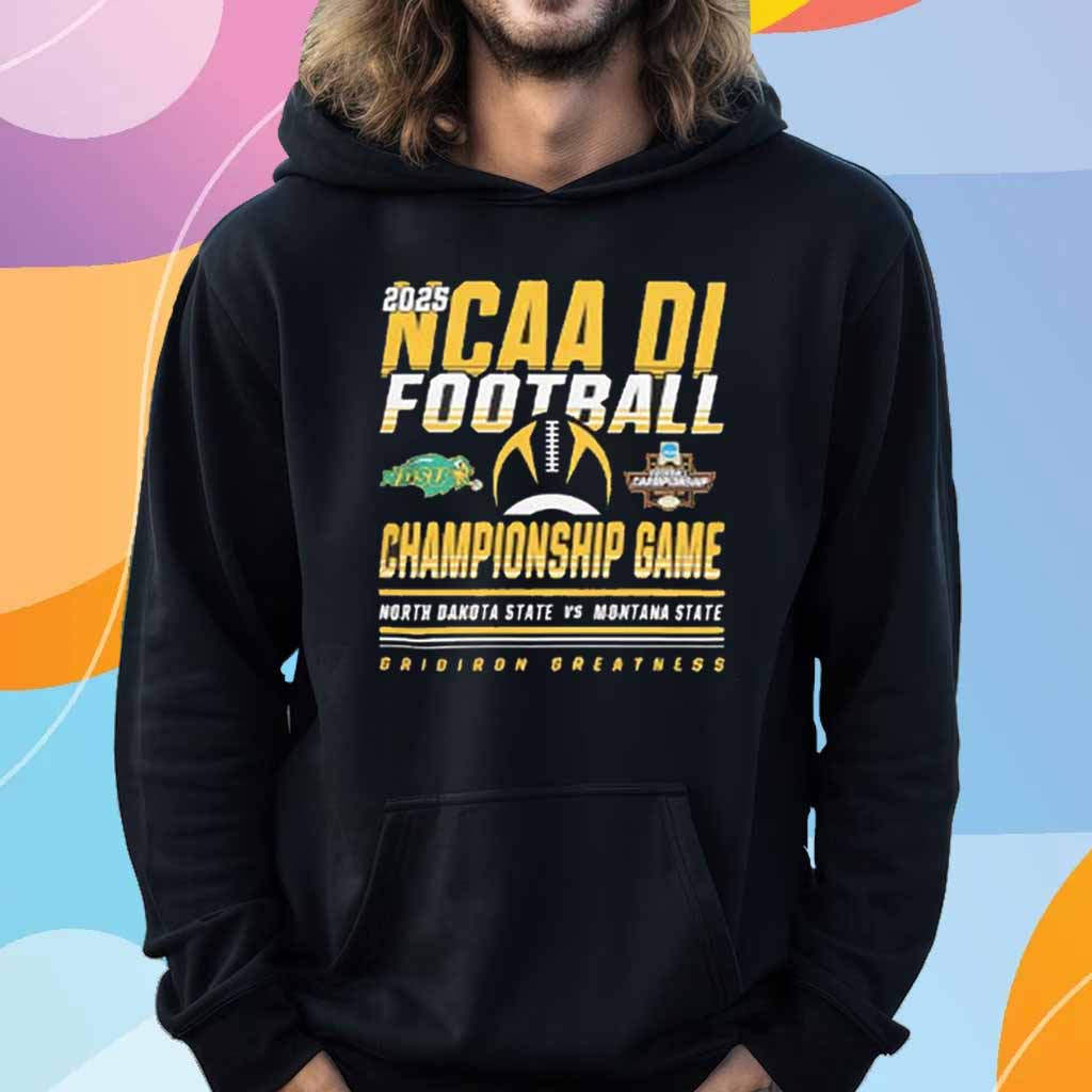 North Dakota State Bison 2025 NCAA DI FCS Football Championship T-Shirt