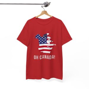 Oh Canada Funny Donald Trump American Flag T-Shirt