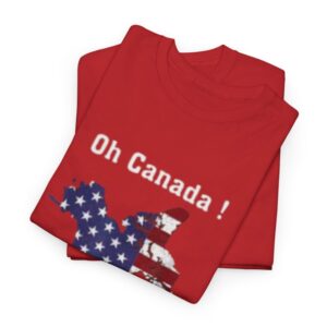President Trump Saying Oh Canada Map American Flag T-Shirt