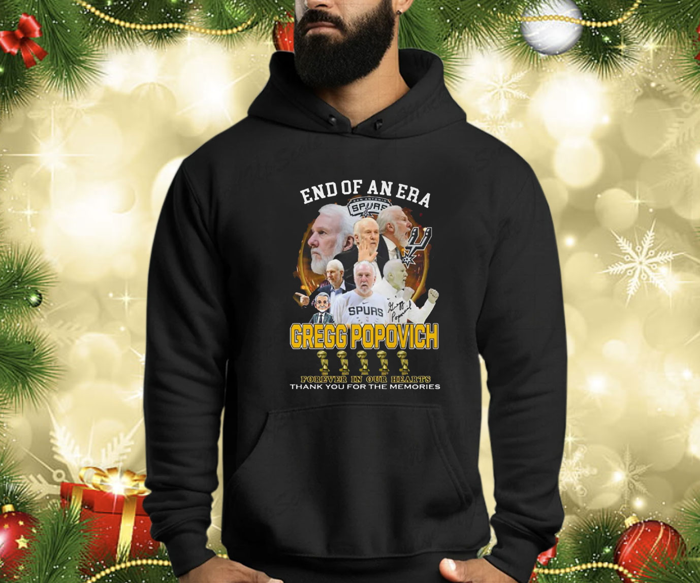 End Of An Era Gregg Popovich Forever In Our Hearts Shirt