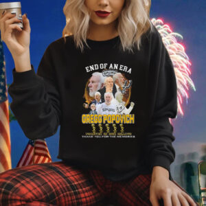 End Of An Era Gregg Popovich Forever In Our Hearts Shirt