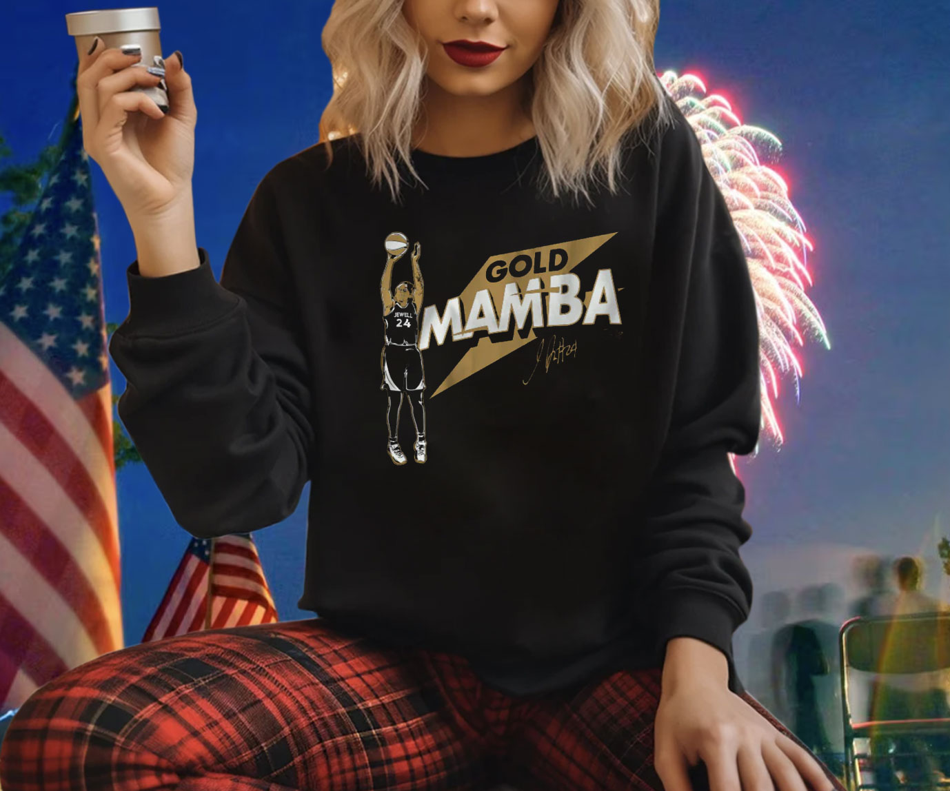 Jewell Loyd Vegas Gold Mamba Shirt