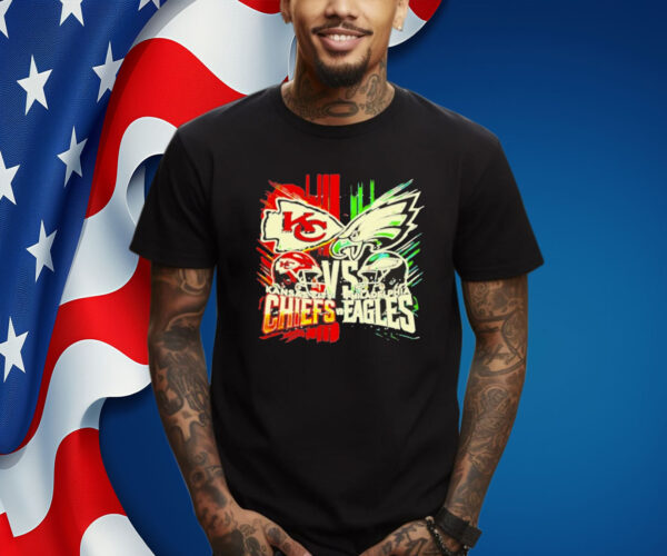 Official Kansas City Chiefs vs. Philadelphia Eagles transparent 2025 shirt