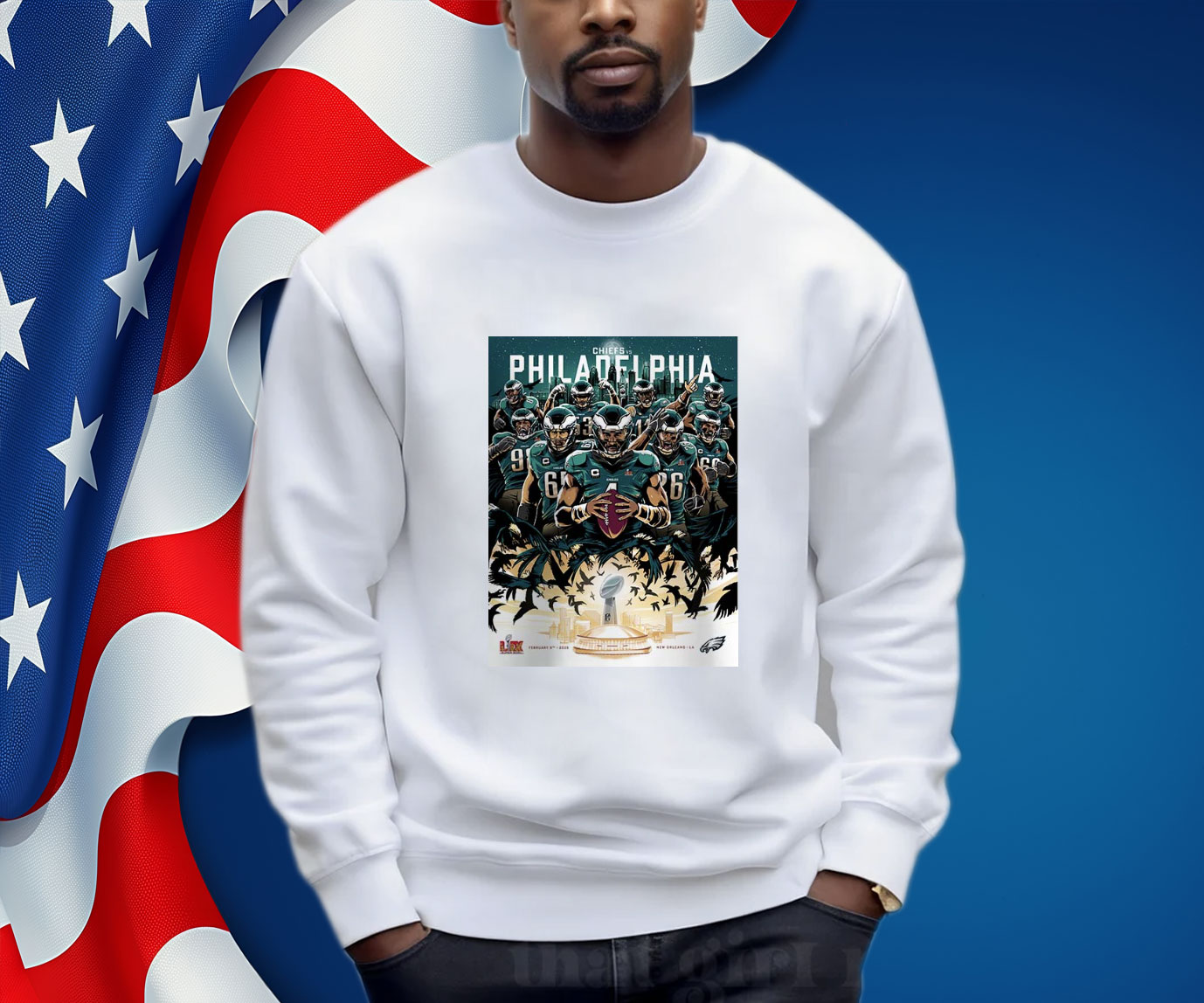 Philadelphia Eagles Vs Kansas City Chiefs 2025 NFL Super Bowl Shirt