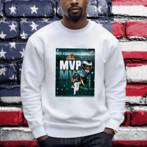 Super Bowl LIX 2025 Philadelphia Eagles Jalen Hurts MVP graphic shirt