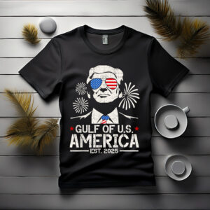 Funny Trump Gulf Of USA America 2025 Happy 4th Of July Trump T-Shirt