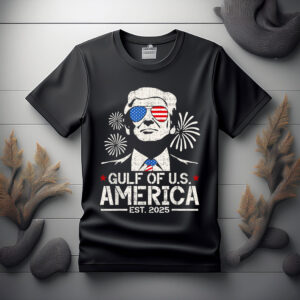 Funny Trump Gulf Of USA America 2025 Happy 4th Of July Trump T-Shirt