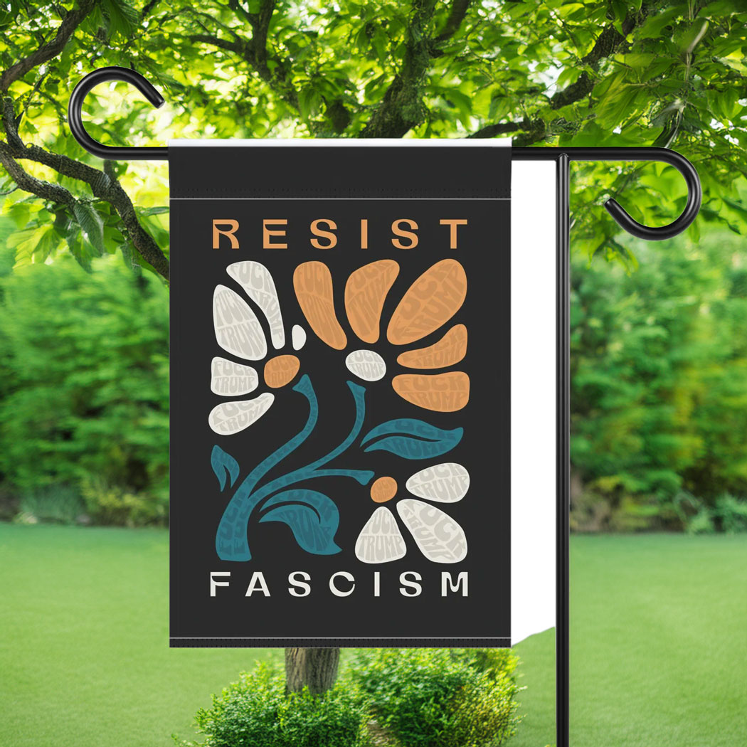 Subtle Fuck Trump Flag, Resist Fascism Sign