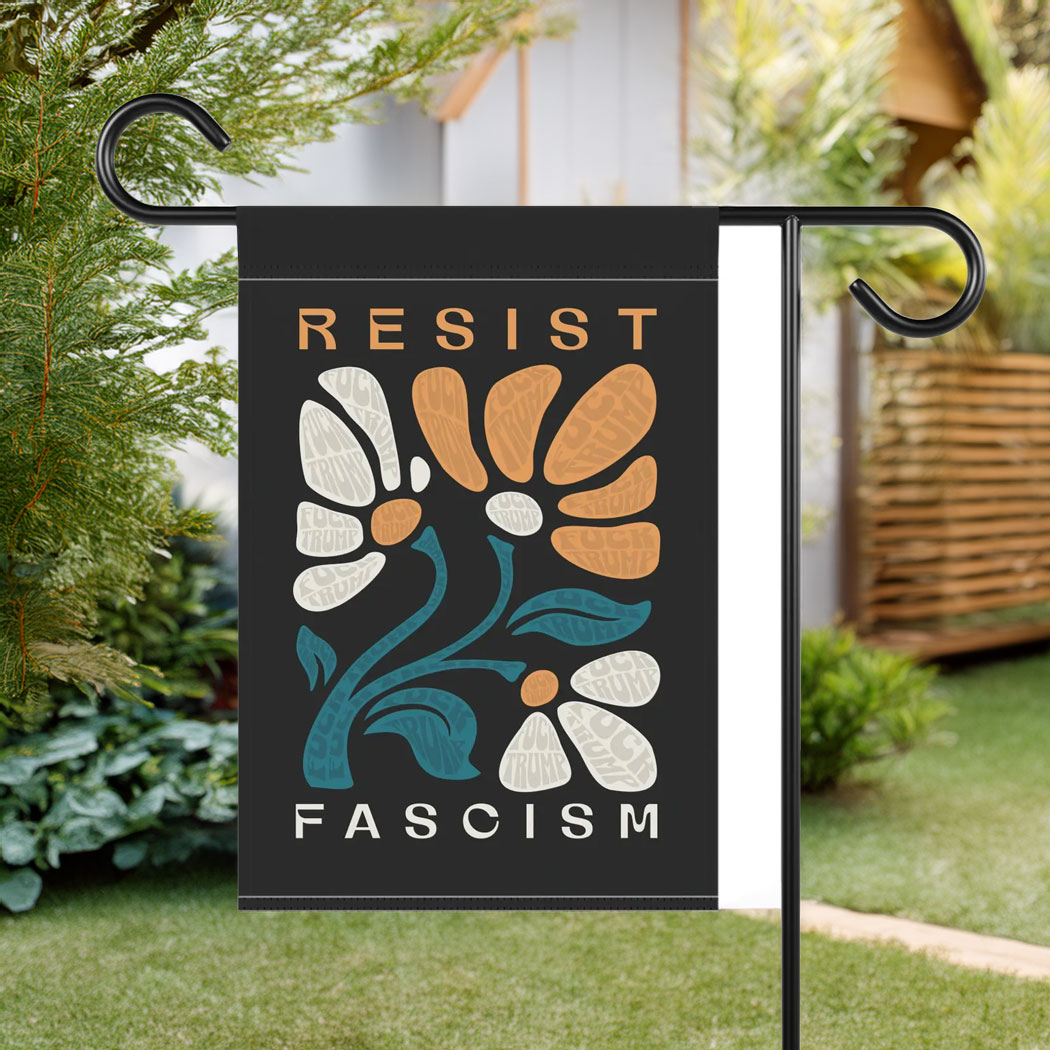 Subtle Fuck Trump Flag, Resist Fascism Sign